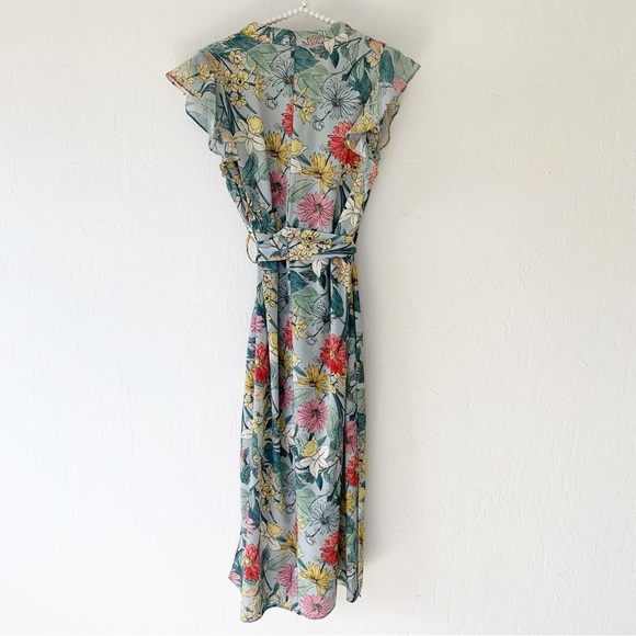 Zara Floral Button Up Tunic Dress - Picture 3 of 12